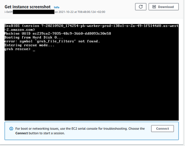 EC2 instance not booting after Ubuntu distribution upgrade