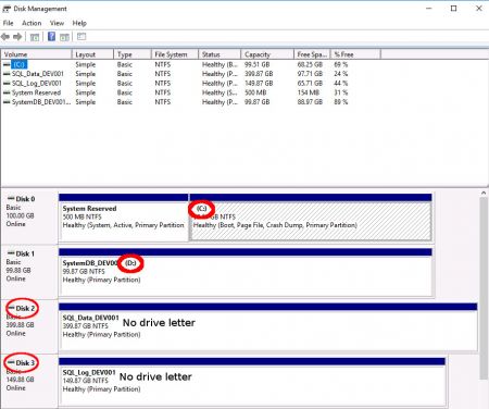 Windows Disk Management Drives without letter