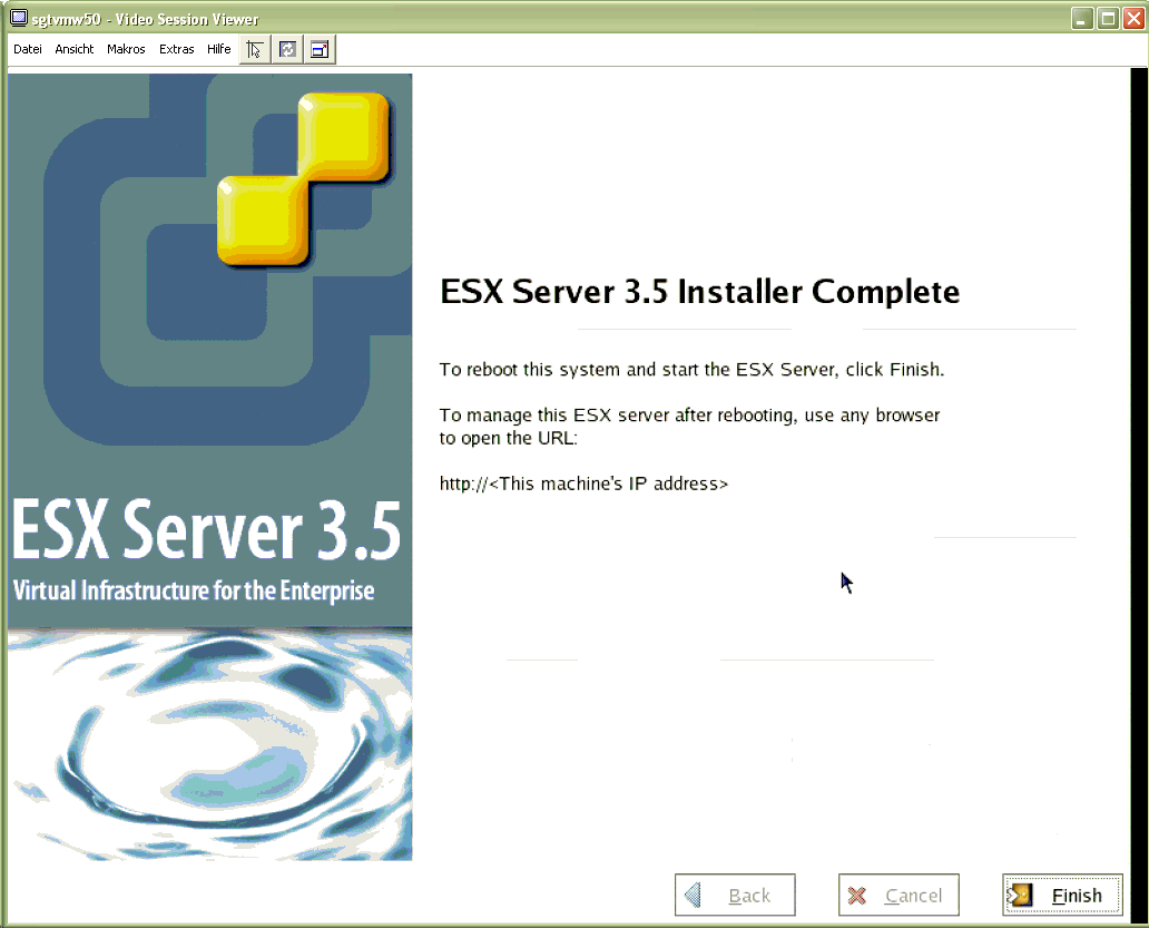 Vmware esx server version 3.5 hackpig