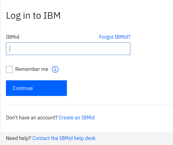 IBM Support Fix Central Login Prompt