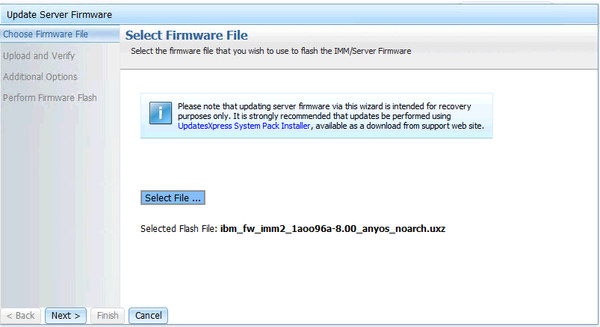 IMM2 firmware update