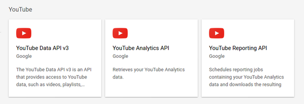 Youtube data api