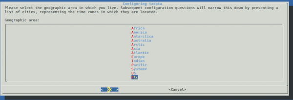 dpkg-reconfigure ncurses window