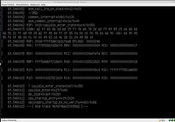 Bullseye boot error/freeze on HP Proliant DL380 G7