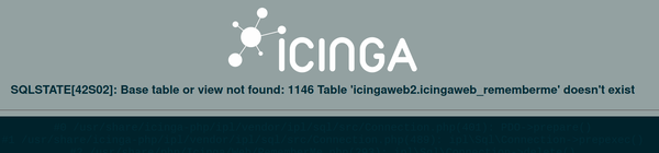 icingaweb2 table rememberme does not exist