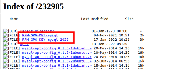 GnuPG keys for APT in MySQL repositories 