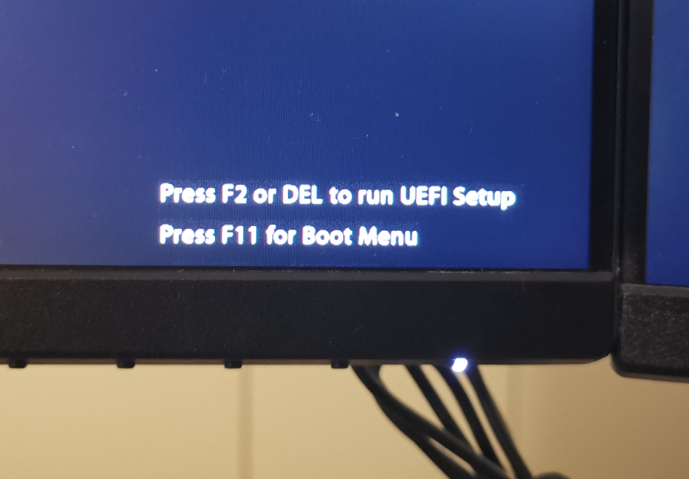 Press del to enter. Press del to Run Setup. Cress del to Run Setup.