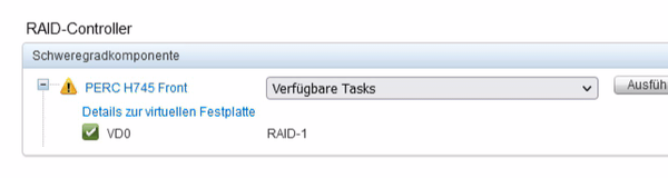 PERC Raid Controller Warning