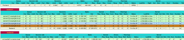 HAProxy backend server in MAINT status