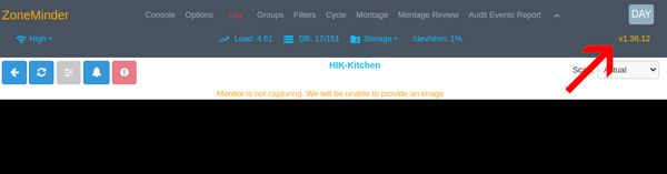 Zoneminder Version