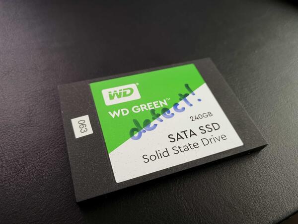 WD Green SSD defect
