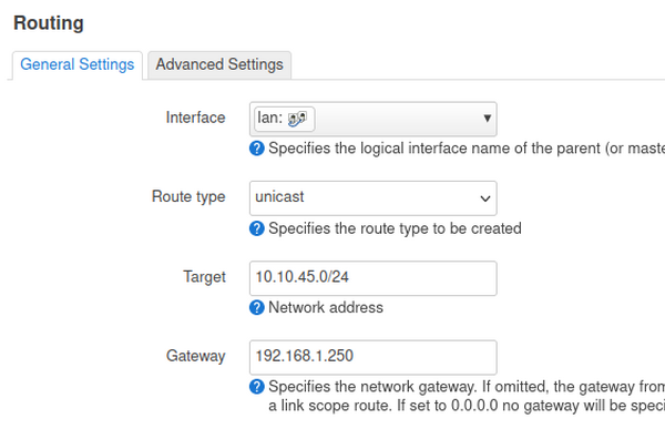 Add new routing in openWRT through Wireguard VPN gateway