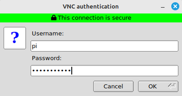 TigerVNC authentication