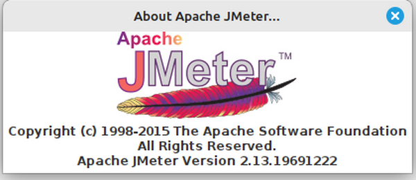 JMeter 2.13 installed from the Ubuntu 22.04 repos.