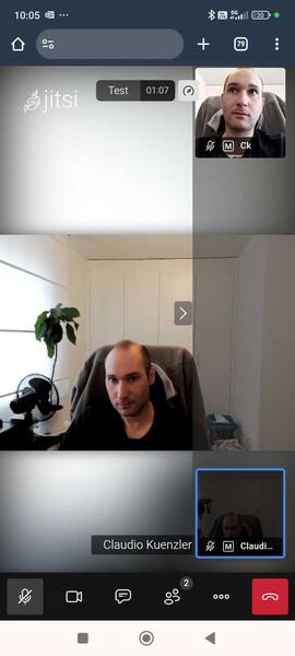 Jitsi conference call working again
