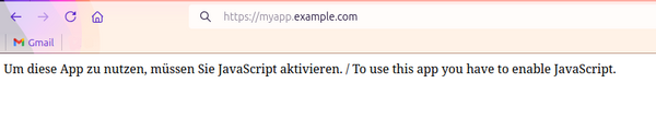 Website content loaded with JavaScript
