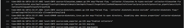 node_exporter error in gitlab pipeline task output