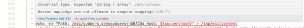 GitLab Pipeline Editor shows incorrect type error