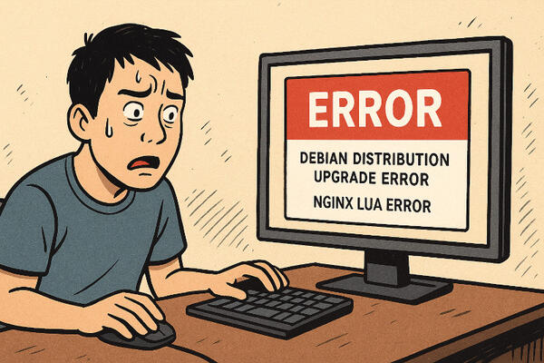 Debian distribution upgrade error due to Nginx error with missing lua module