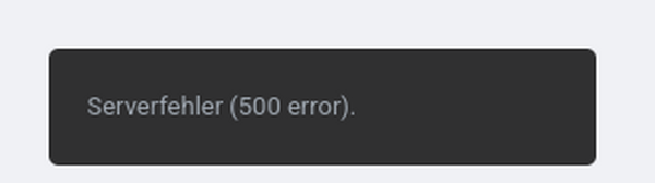 Elementor showing server error (error 500)