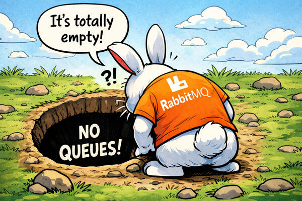 No queues are defined in RabbitMQ