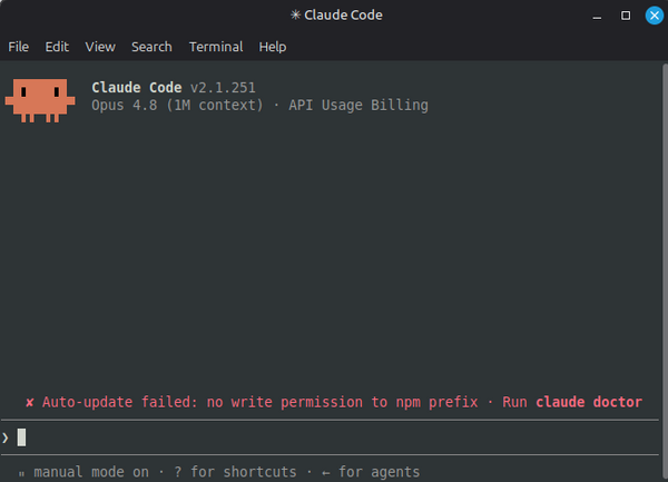 Claude Code in the Linux terminal