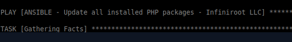 Ansible playbook to patch PHP servers