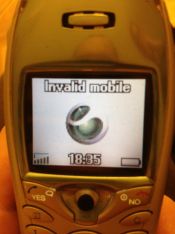 Sony Ericsson T68i Invalid mobile
