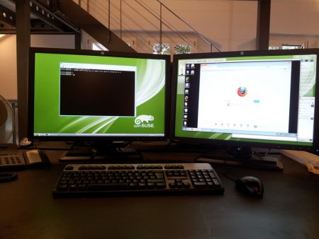 openSuse Dual Screens Nvidia Quadro NVS 295