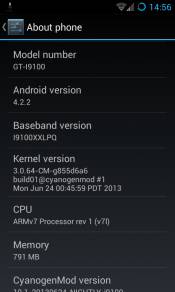 CyanogenMod 10.1 on Samsung Galaxy S2