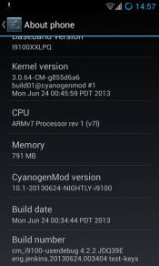 Cyanogenmod 10.1 on Samsung Galaxy S2