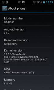 Cyanogenmod 9 on Samsung Galaxy S2