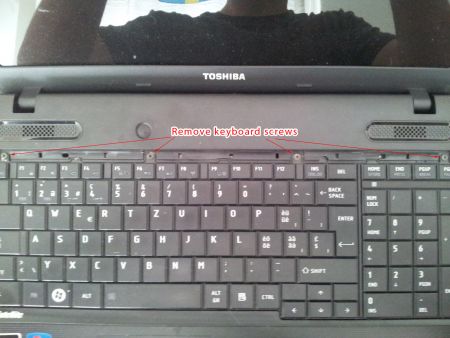 CPU replacement on Toshiba Satellite notebook