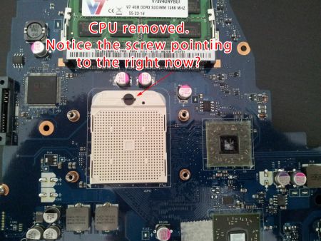 Toshiba C660D CPU socket