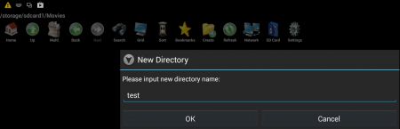 File Explorer Create Folder on SDCard Kitkat