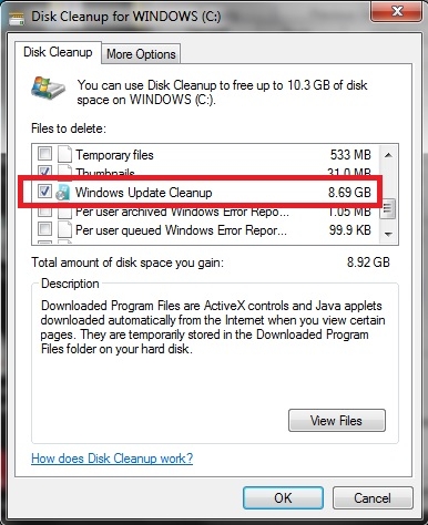 Windows Update Cleanup Windows 7