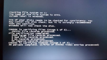 Windows 7 chkdsk