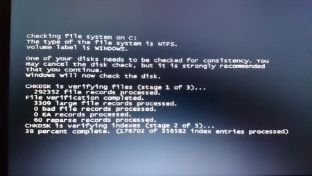 Windows 7 chkdsk