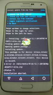 CyanogenMod installation G901F