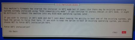Debian Installer missing EFI System Partition
