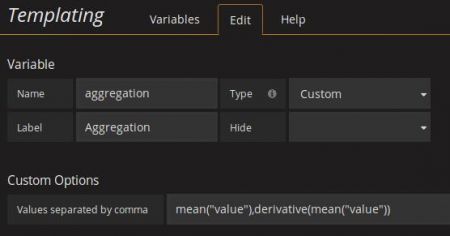 Grafana dynamic variable aggregation