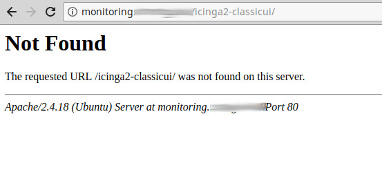 Icinga 2 Classic UI was removed