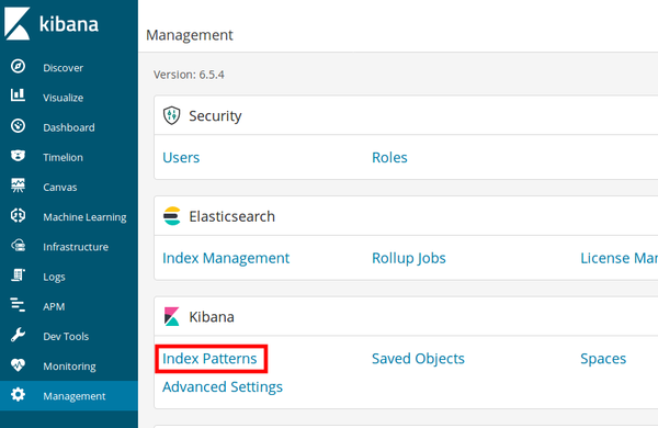 Kibana Index Patterns