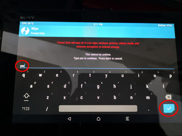 Android format wipe in TWRP