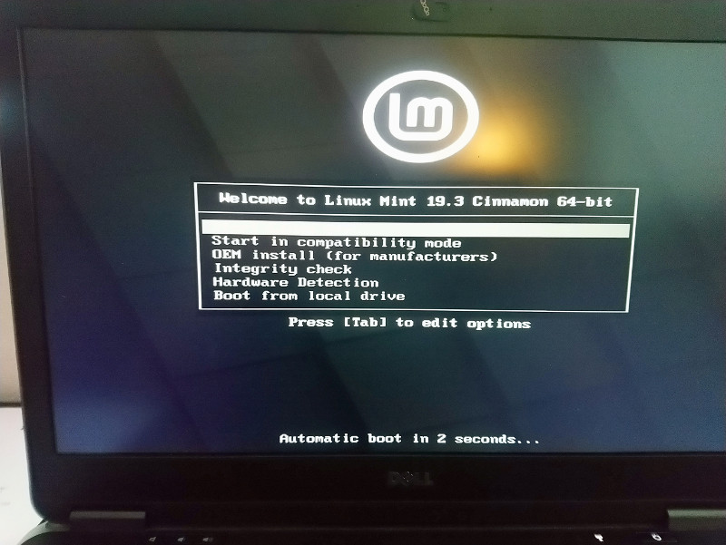 to install Linux Mint 19.3 from USB stick and solve boot from USB issues