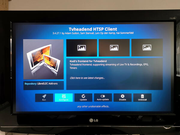 Kodi Tvheadend HTSP Client add-on