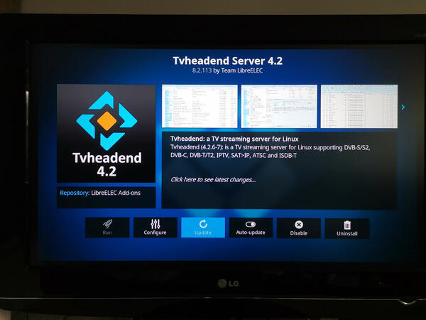 Kodi Tvheadend Server add-on